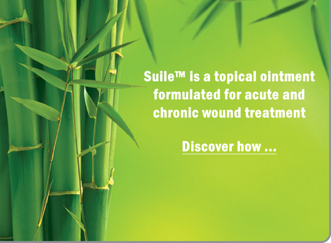Suile™ is a topical ointment formulated for acute and chronic wound treatment